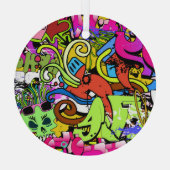 Graffiti Art: Angesagt-Hop-Stil Ornament Aus Glas (Rückseite)