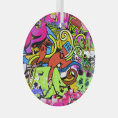 Graffiti Art: Angesagt-Hop-Stil Ornament Aus Glas (Vorderseite Rechts)