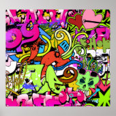 Graffiti Art: Angesagt-Hop-Stil Poster (Vorne)