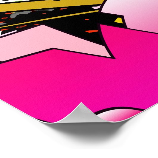 Graffiti Art: Angesagt-Hop-Stil Poster (Ecke)