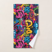 Graffiti Art Badhandtuch Set (Handtuch)
