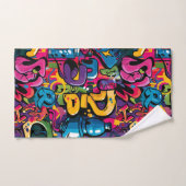Graffiti Art Badhandtuch Set (Handtuch)
