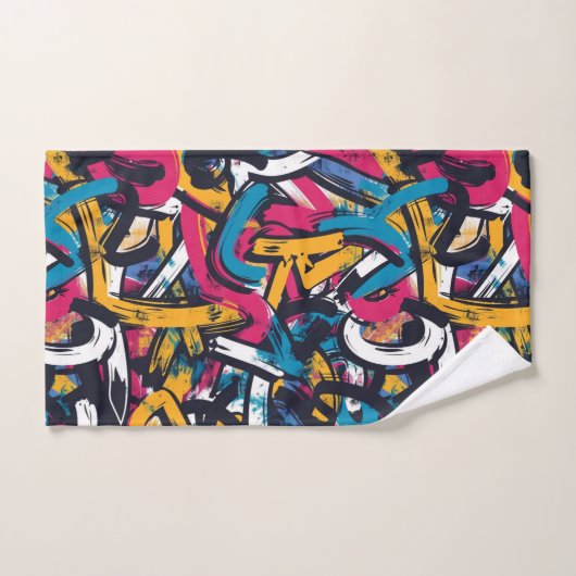 Graffiti Art Badhandtuch Set (Handtuch)