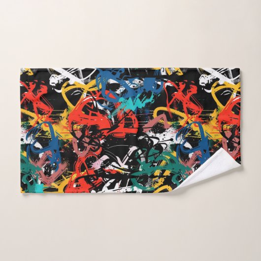 Graffiti Art Badhandtuch Set (Handtuch)