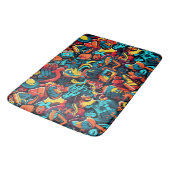 Graffiti Art Bath Mat Badematte (Schrägansicht)