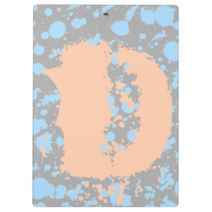 Graffiti Art Black and Blue 90s Spritzer Paint Klemmbrett