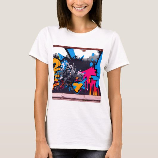 Graffiti Art Design - Urban Street Style T-Shirt (Vorderseite)