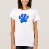 Graffiti Art Dog Paw Print T-Shirt (Vorderseite)