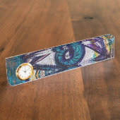 Graffiti Art Eye Namensplakette (Seite)