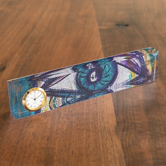 Graffiti Art Eye Namensplakette (Seite)