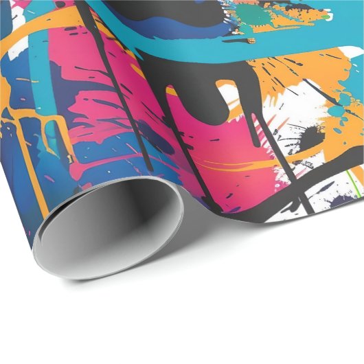 Graffiti Art Geschenkpapier (Rolleneckpunkt)