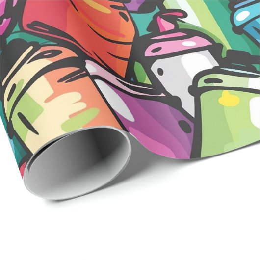Graffiti Art Geschenkpapier (Rolleneckpunkt)