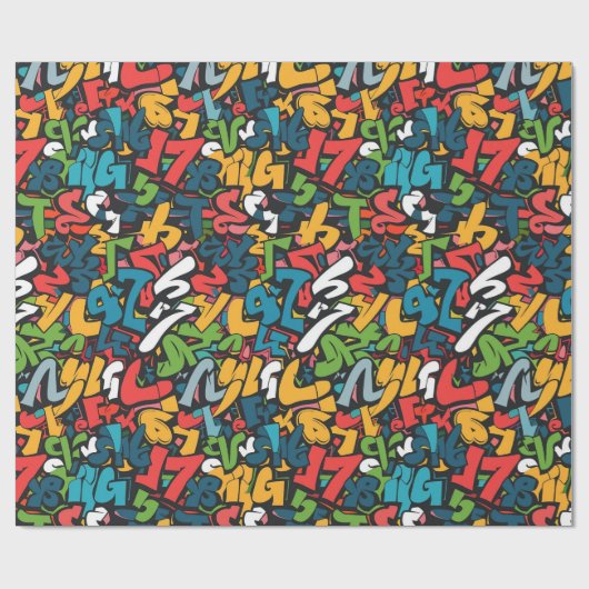 Graffiti Art Geschenkpapier (Flach)