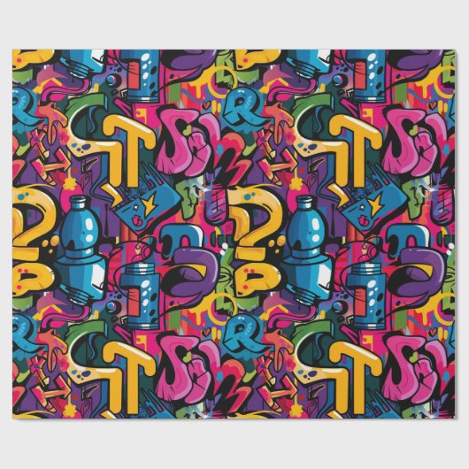 Graffiti Art Geschenkpapier (Flach)