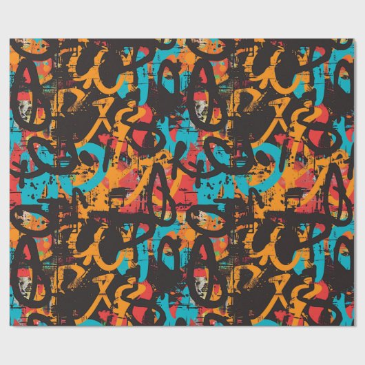 Graffiti Art Geschenkpapier (Flach)