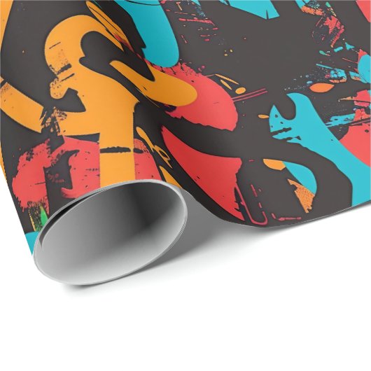 Graffiti Art Geschenkpapier (Rolleneckpunkt)
