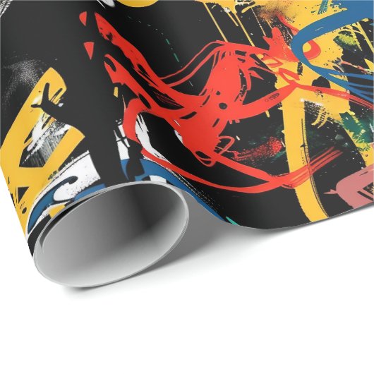 Graffiti Art Geschenkpapier (Rolleneckpunkt)