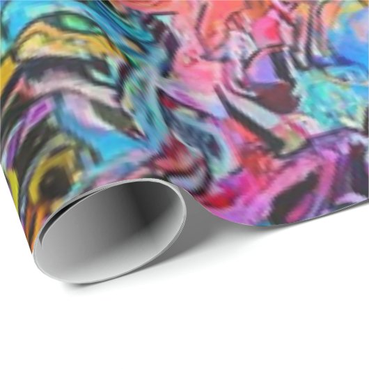 graffiti art geschenkpapier (Rolleneckpunkt)
