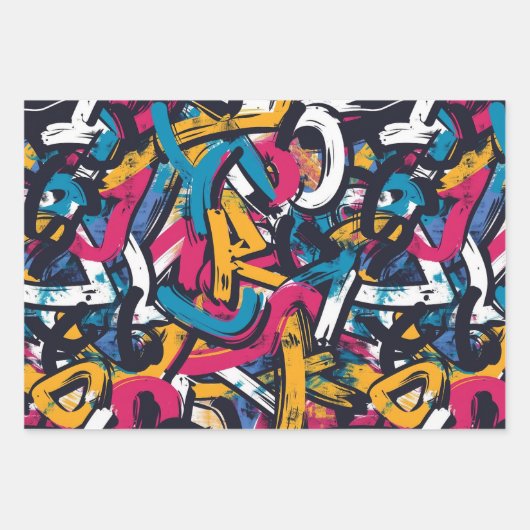 Graffiti Art Geschenkpapier Set (Vorderseite 3)