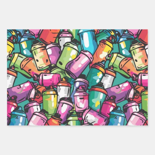 Graffiti Art Geschenkpapier Set (Vorderseite 3)