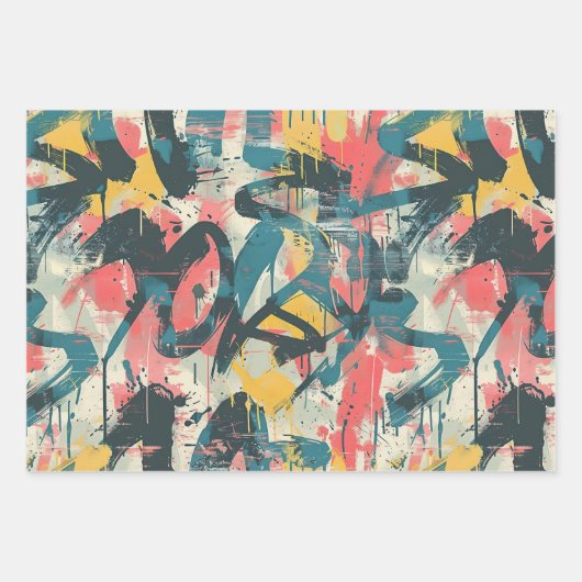 Graffiti Art Geschenkpapier Set (Vorderseite)