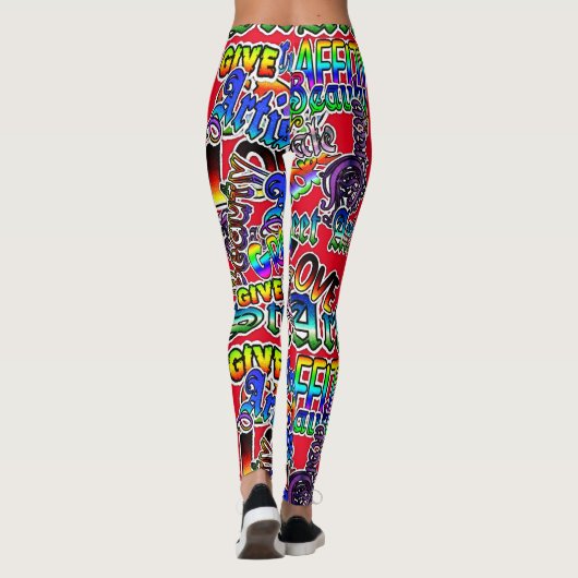 Graffiti Art Leggings (Rückseite)