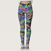 Graffiti Art Leggings (Vorderseite)