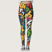Graffiti Art Leggings (Vorderseite)
