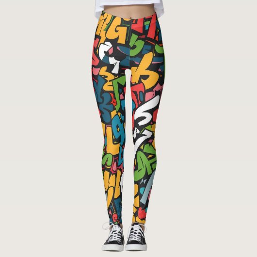 Graffiti Art Leggings (Vorderseite)