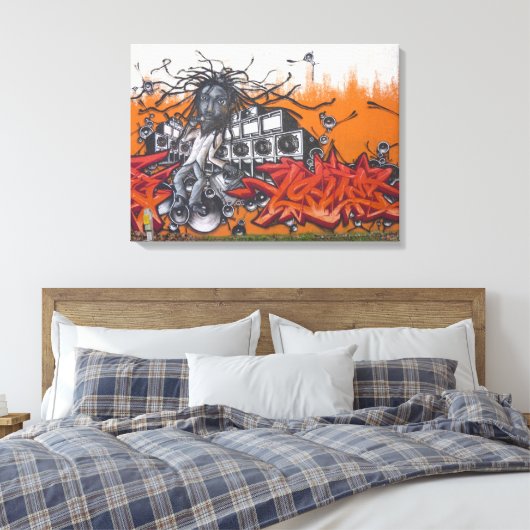 Graffiti Art Leinwanddruck (Insitu (Schlafzimmer))