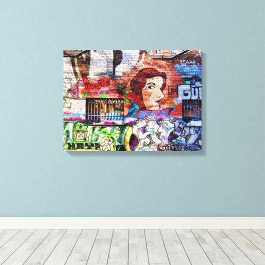 Graffiti Art Leinwanddruck (Insitu (Holzboden))