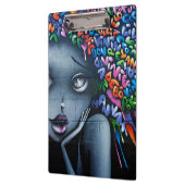 Graffiti Art Niedlich Girl Klemmbrett (Links)
