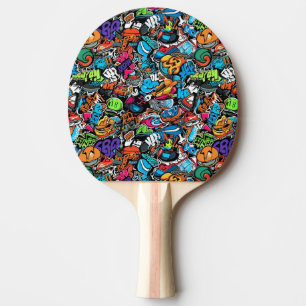 Graffiti Art Ping Pong Paddle Tischtennis Schläger