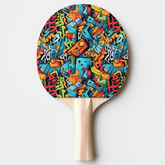 Graffiti Art Ping Pong Paddle Tischtennis Schläger (Vorderseite)