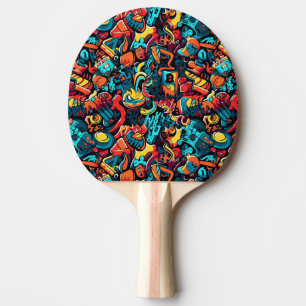 Graffiti Art Ping Pong Paddle Tischtennis Schläger