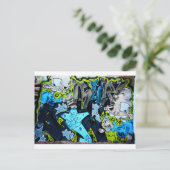 Graffiti Art Postkarte (Stehend Vorderseite)
