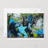 Graffiti Art Postkarte (Vorne/Hinten)