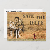 Graffiti Art Save the Date Postkarte (Vorne/Hinten)