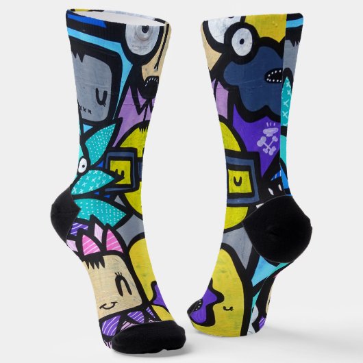 Graffiti Art Socken (Gewinkelt)