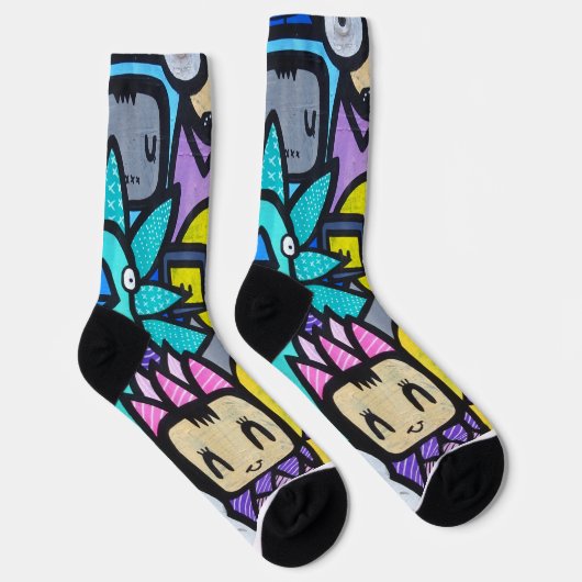 Graffiti Art Socken (Rechts)