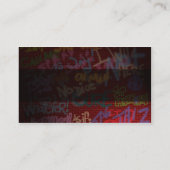 Graffiti-Art Visitenkarte (Rückseite)