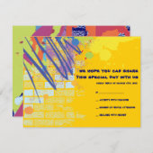 Graffiti Artist Bar Bat Mitzvah Einladungs-Antwort RSVP Karte (Vorne/Hinten)