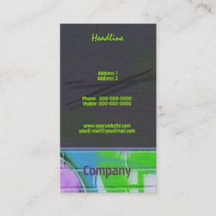 Graffiti Artist Business Card Visitenkarte