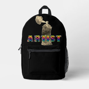 Graffiti Artist Colorful Spray Can Backpack Bedruckter Rucksack