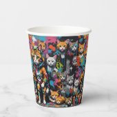 Graffiti Artist Legend Cat Birthday Pappbecher (Rückseite)