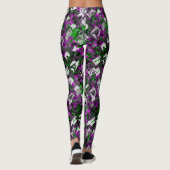 Graffiti Artist Paint Splash Splattered Edgy Rebel Leggings (Rückseite)