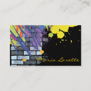 GRAFFITI ARTIST Party Event Planer Karte