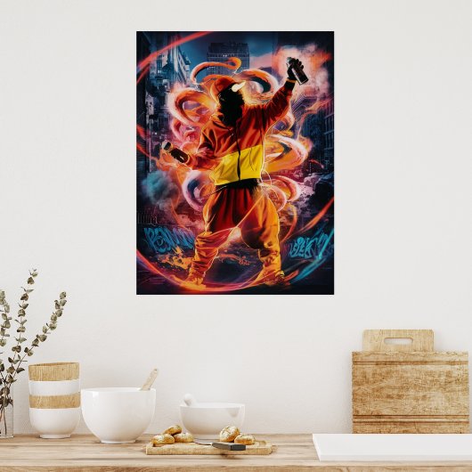 Graffiti Artist Poster (Küche)