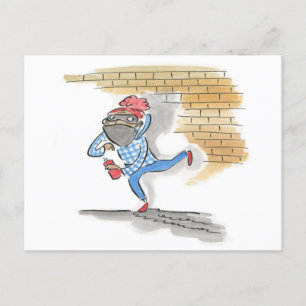 Graffiti Artist Postkarte