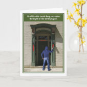 Graffiti Artist Tenth Plague Funny Passover Card Karte (Gelbe Blume)